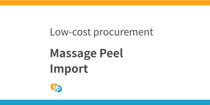 Massage Peel Import: How to Procure PRX-T33 at Low Cost | TASAKI PHAMA